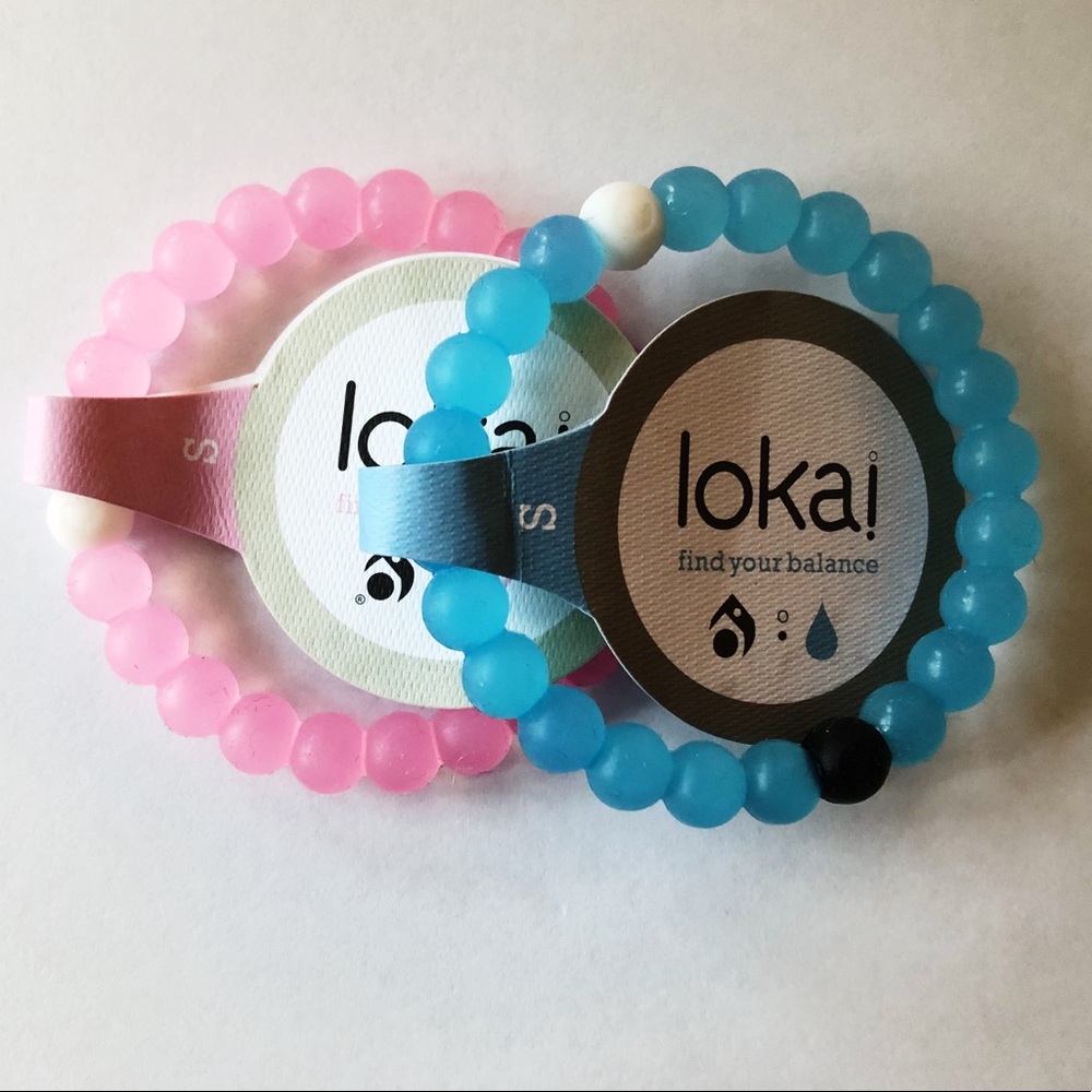 Lokai Bracelets - Pink & Blue